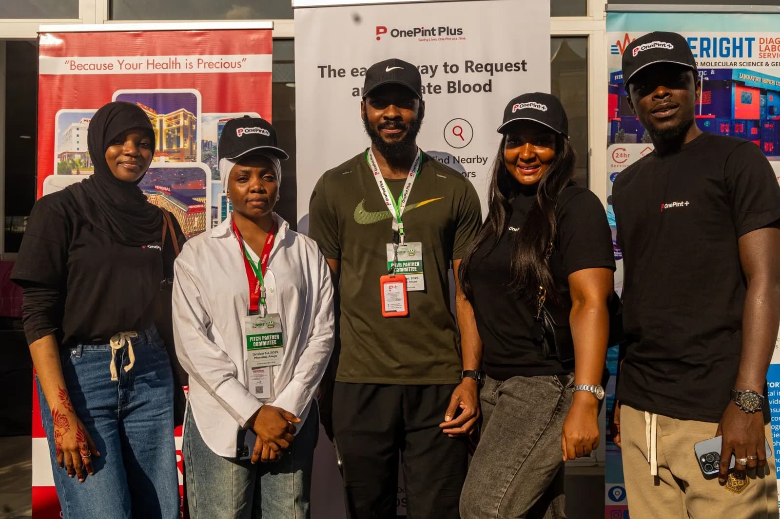 OnePint Plus volunteers at the launch-day blood drive